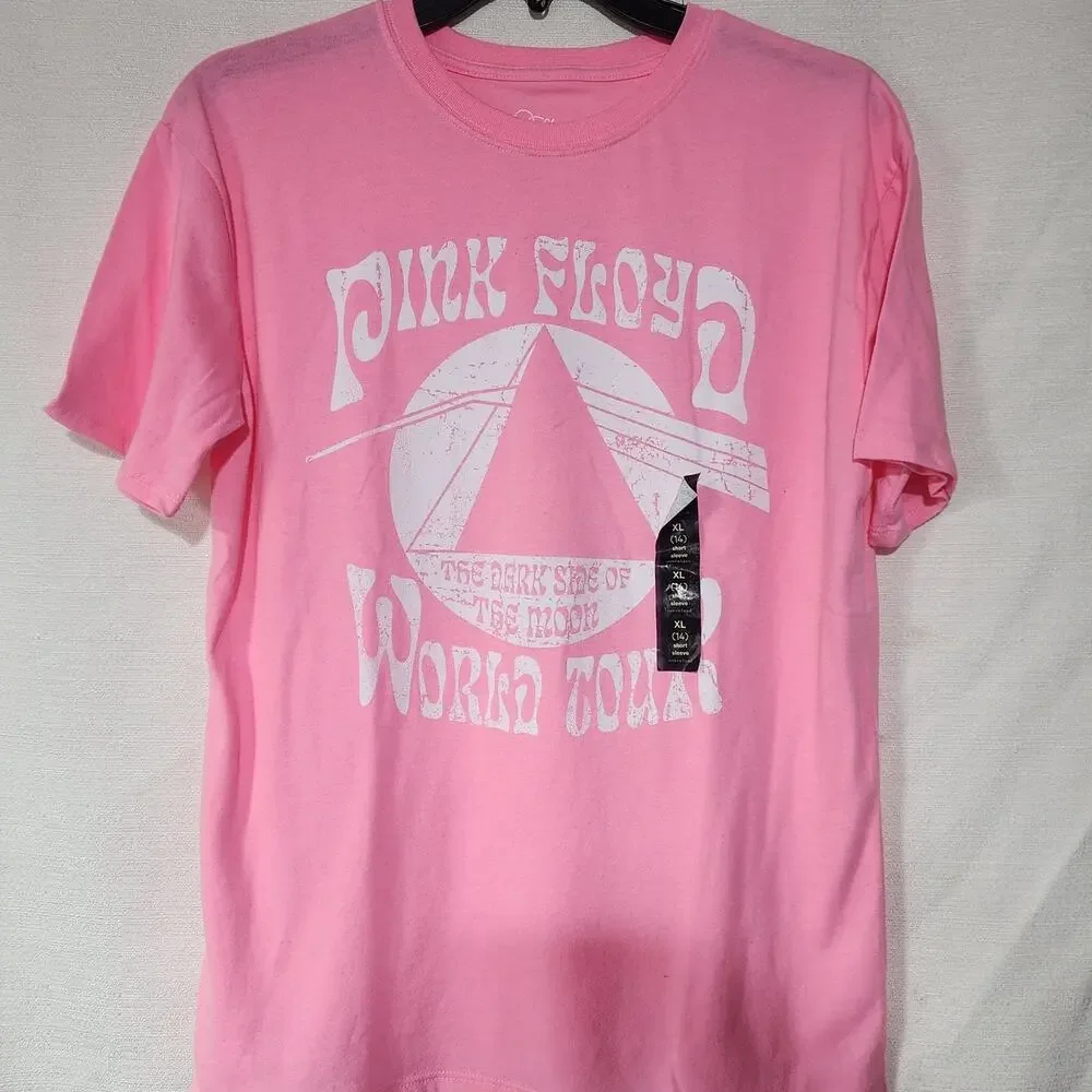 Pink floyd world tour girls shirt size XL 14 Faded